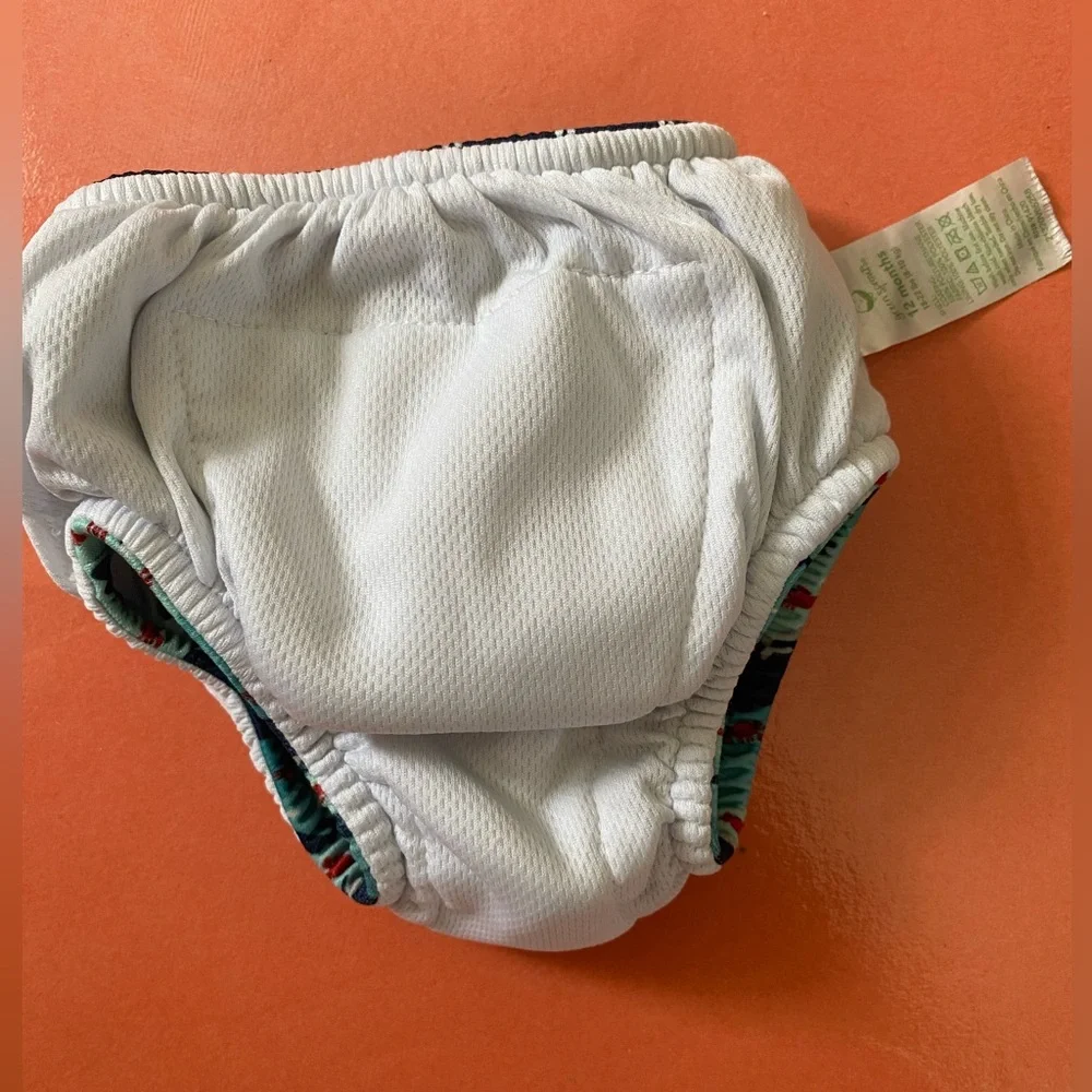 Green Sprouts Kids Ocean Print Swim Diaper Cover - Blue